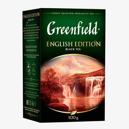 Чай Greenfield English Edition черный, листовой, 100 г.