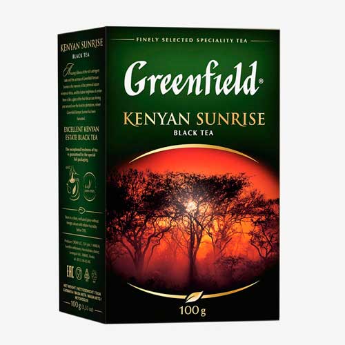 Чай Greenfield Kenyan Sunrise черный, листовой, 100 г