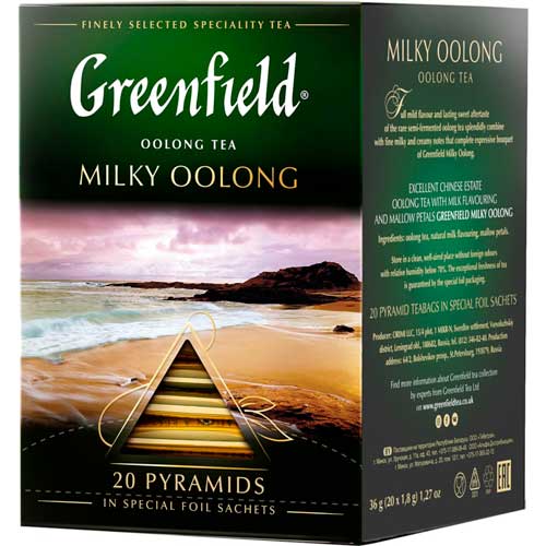 Чай пакетированный листовой Greenfield Milky Oolong (пирамидки), 20 шт./уп.