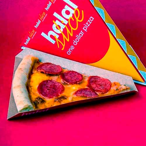Halal Slice Пицца кусочек «Громадное Пепперони»